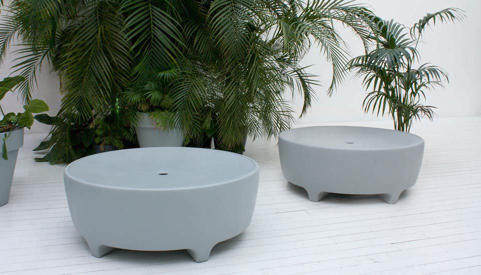 Oasis Poufe by Serralunga Furniture Benches